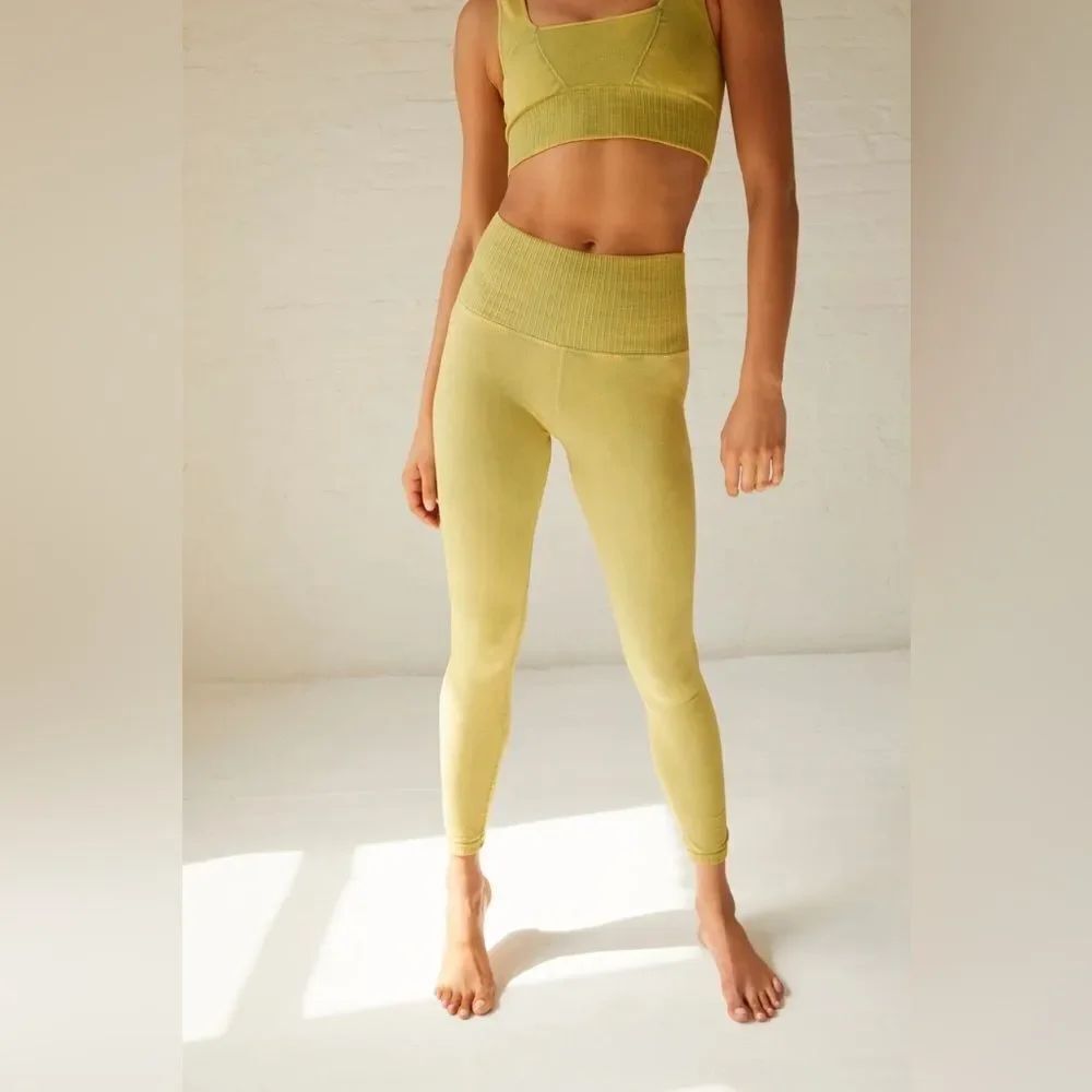 FP Movement by Free People Yellow Leggings